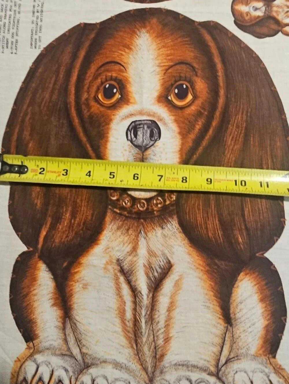 Vintage Beagle Pup Dog Cut And Sew Pillow Panel